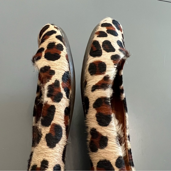 Peter Millar Cheetah Print Hair Calf Ballet Flats - Picture 8 of 9